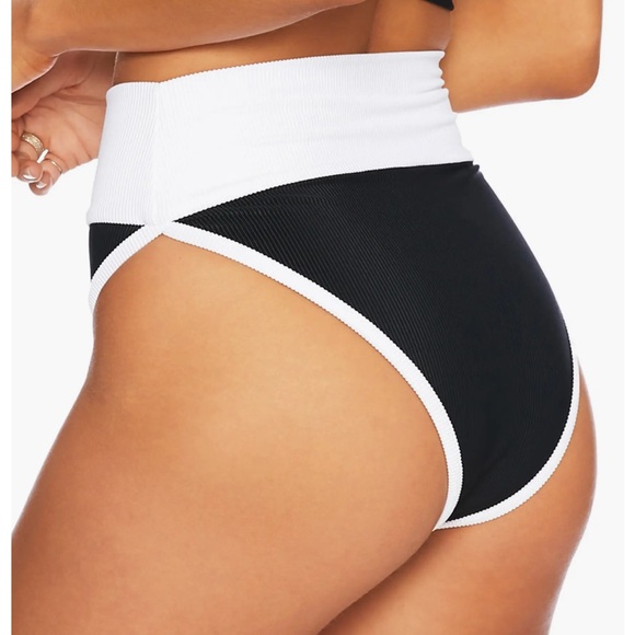 Beach Riot White Ribbed Bikini Bottom - Picture 2 of 6